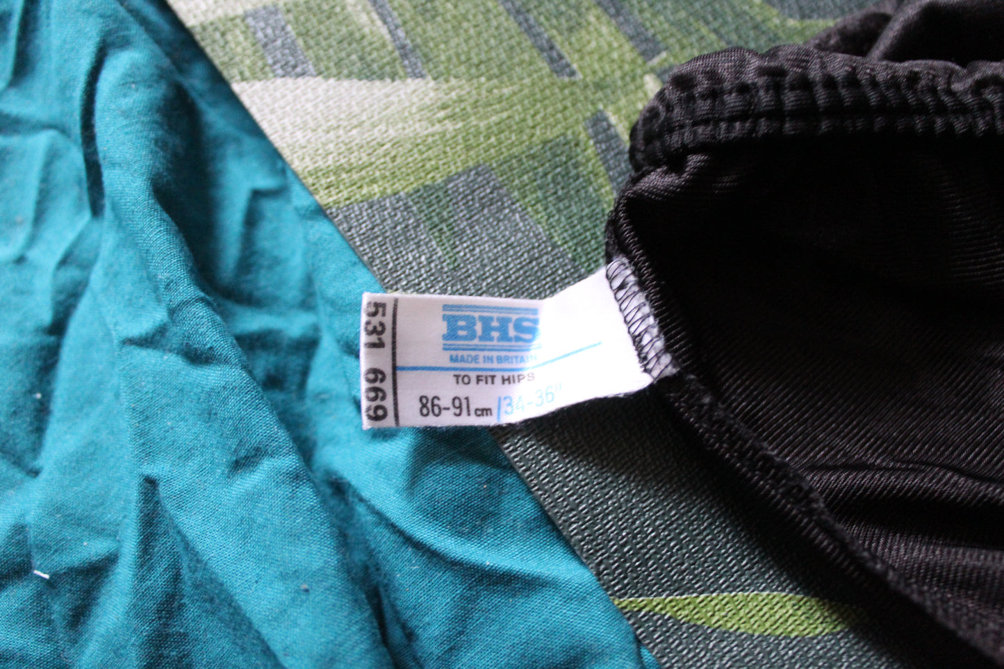 Classic black half slip with woven trim