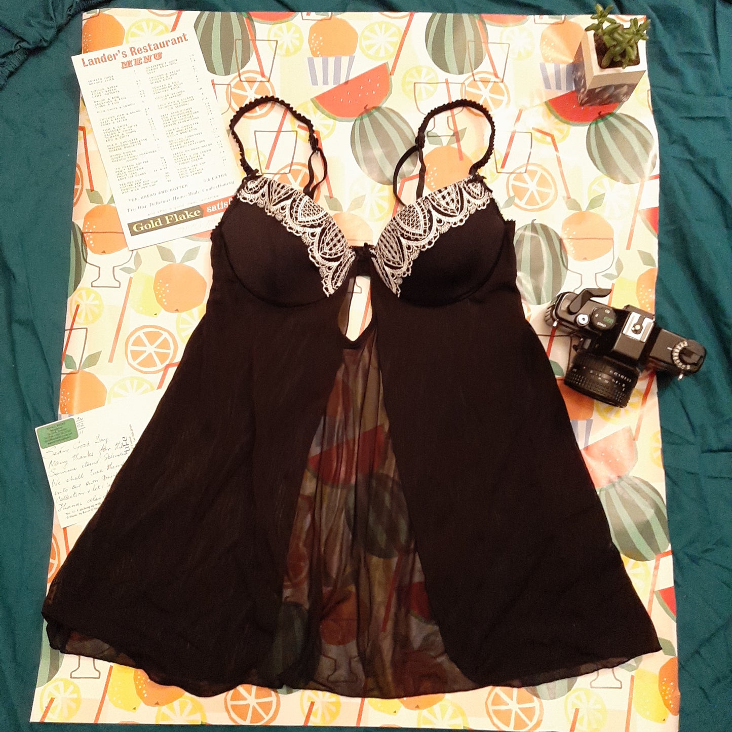 Classic black bra top