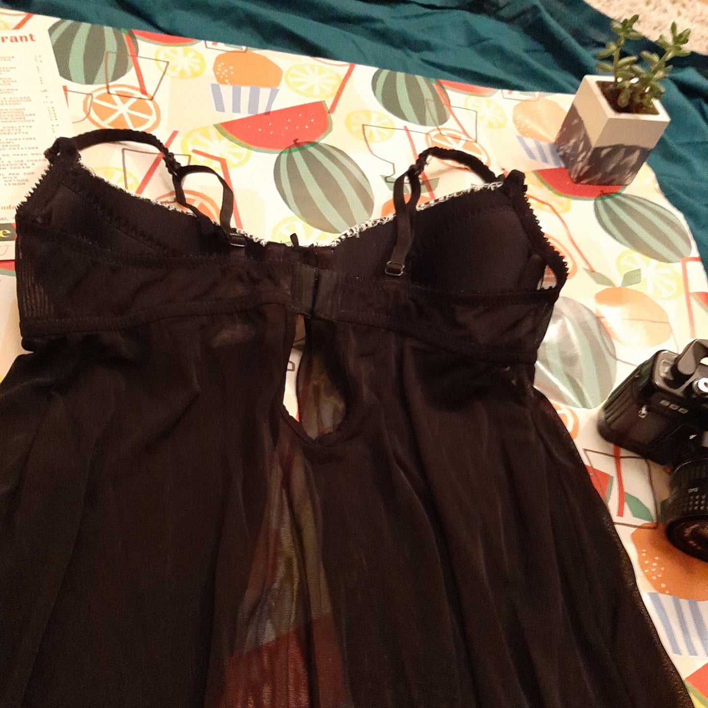 Classic black bra top