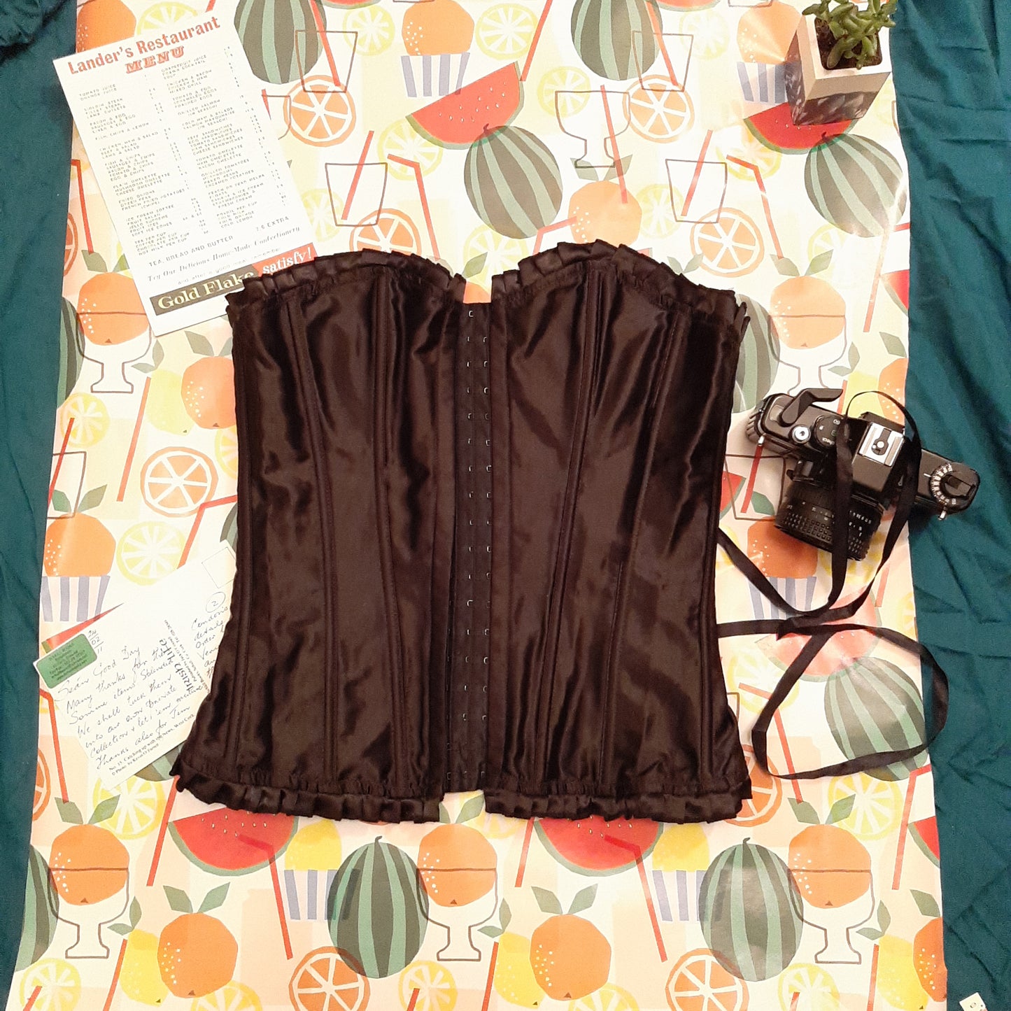 Classic black corset