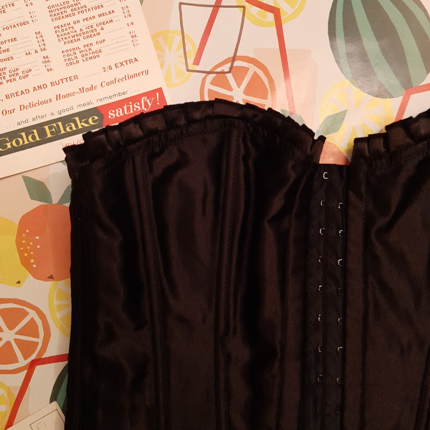 Classic black corset