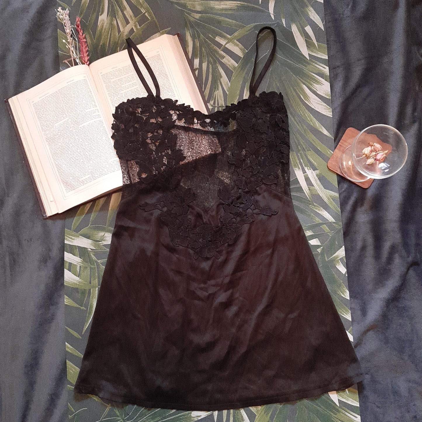 Crochet black nightie