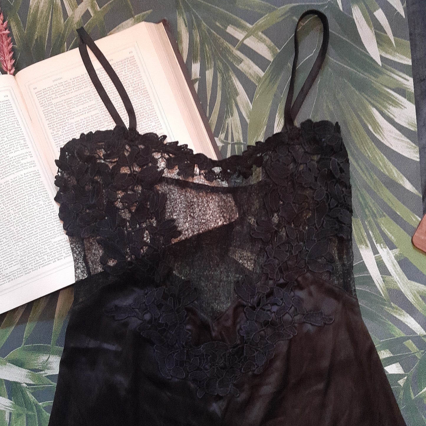 Crochet black nightie