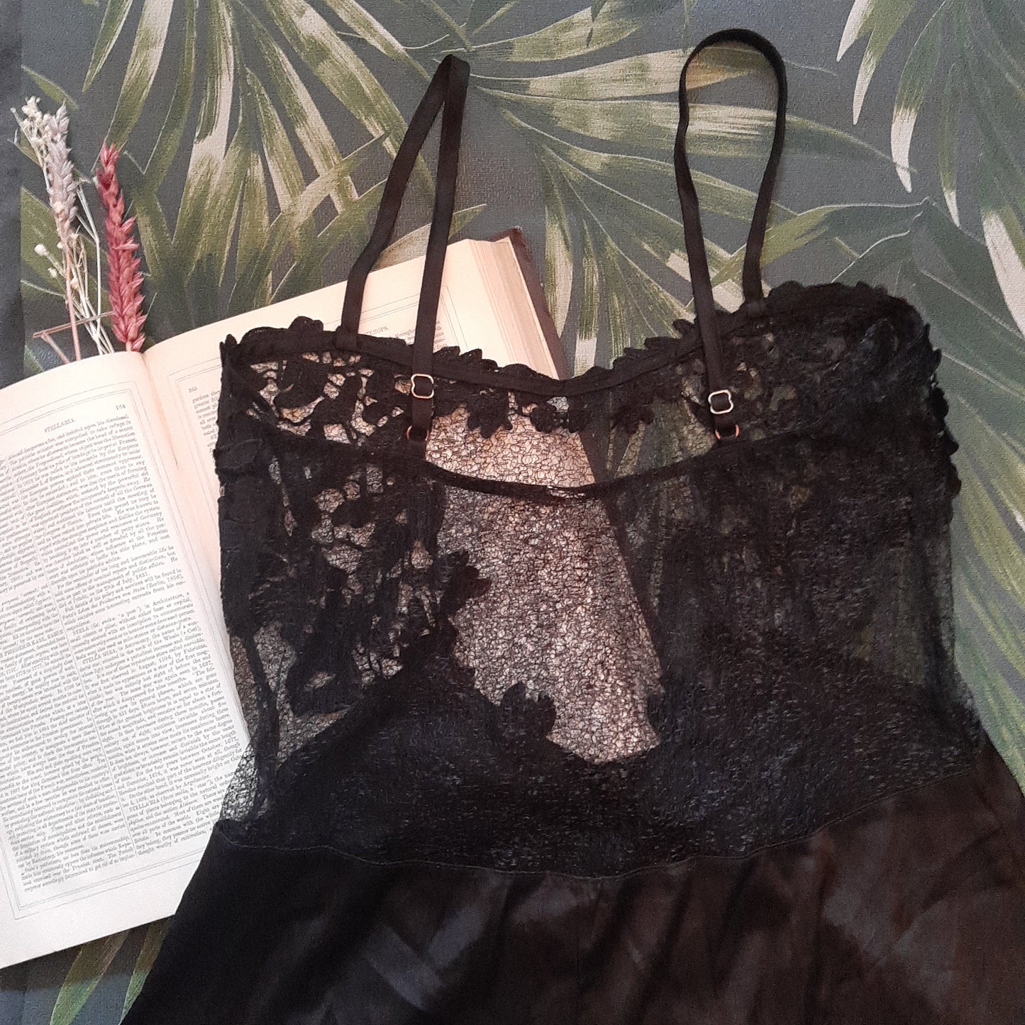 Crochet black nightie