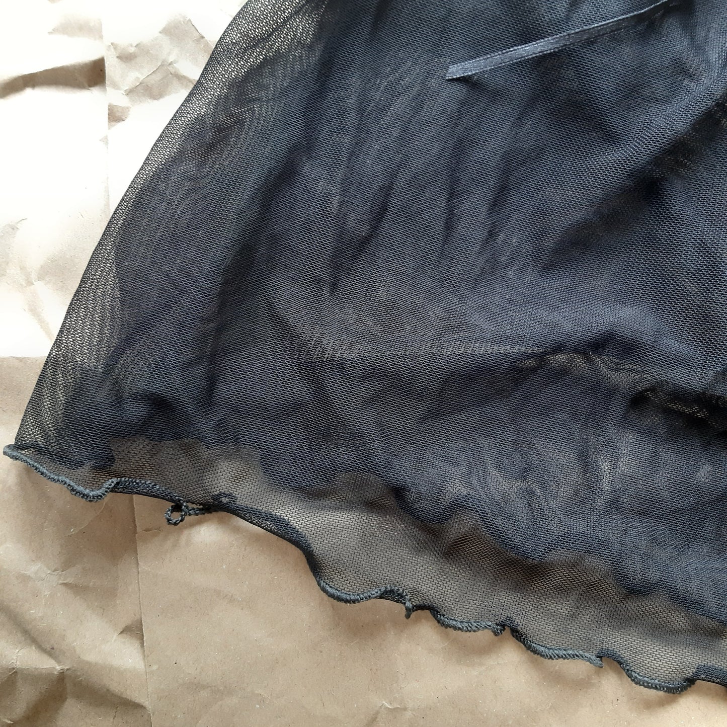 Black tie up camisole