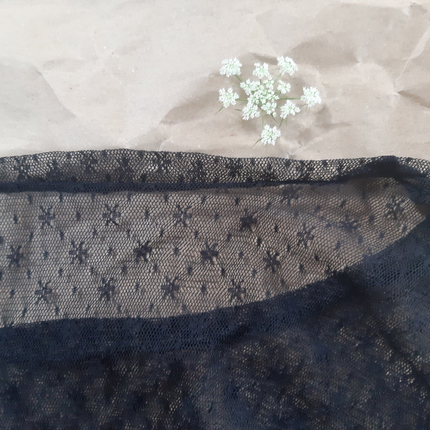 Sheer black sleeves top