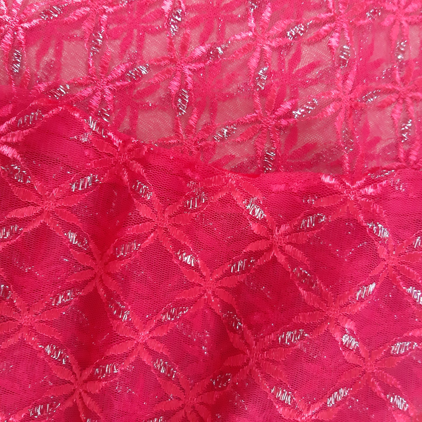 Red and gold sheer slip