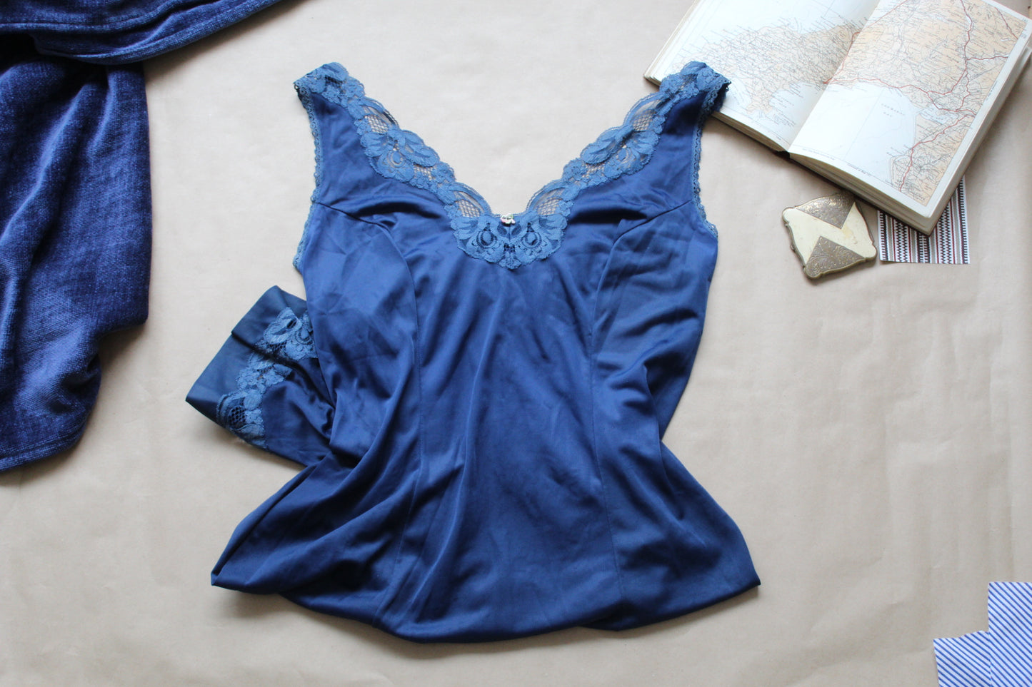 Royal blue slip