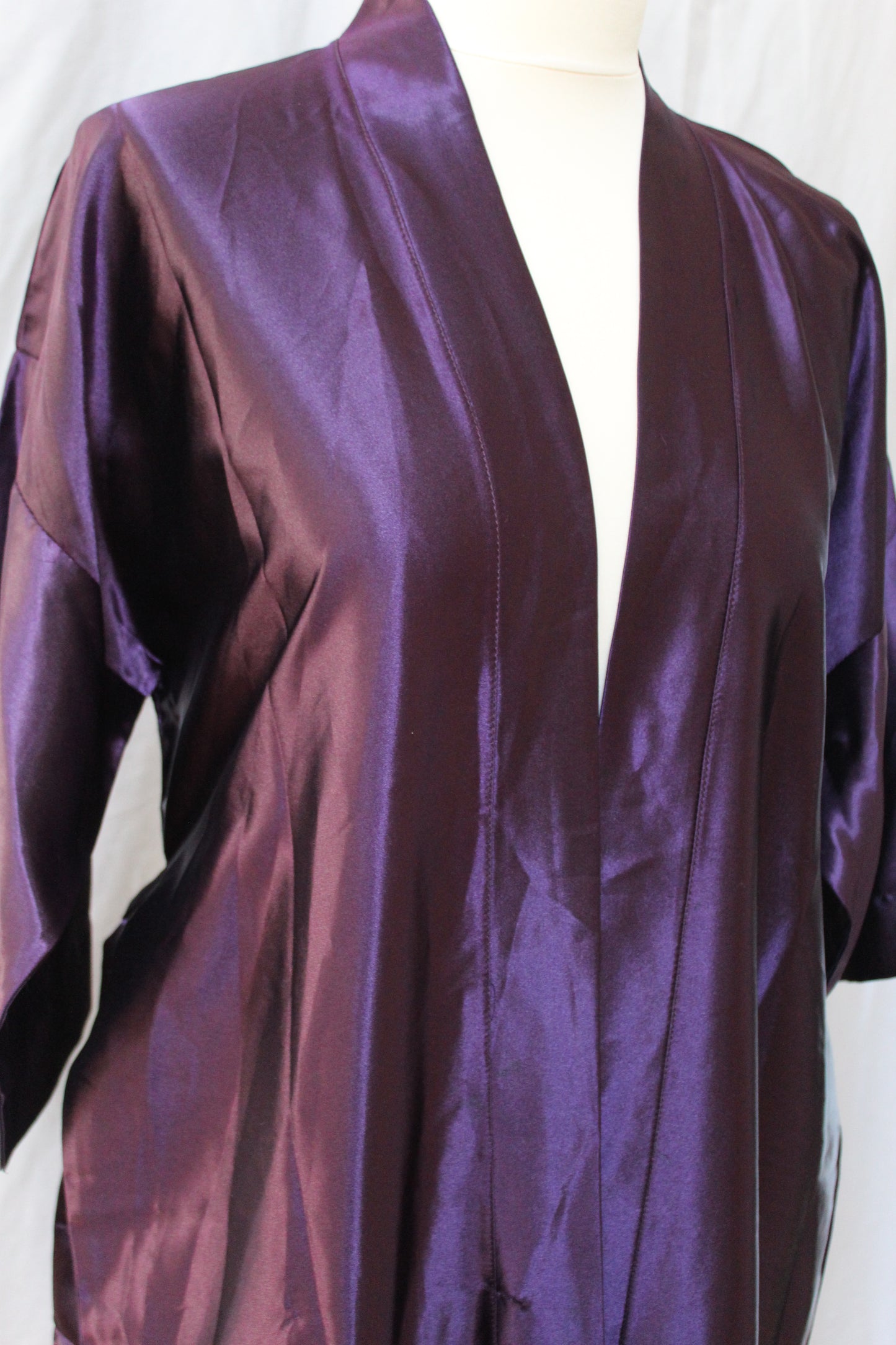 Silky purple robe