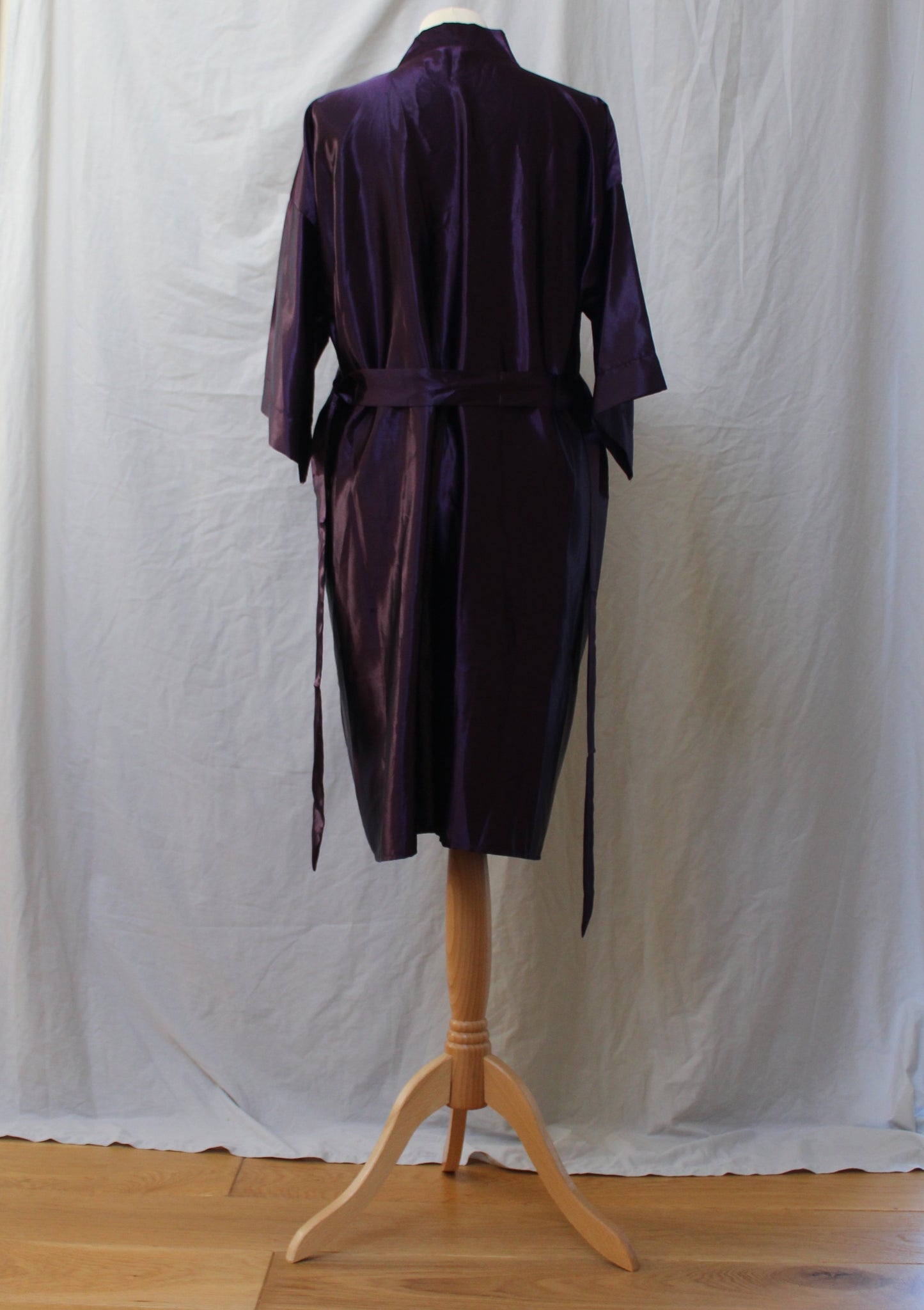 Silky purple robe