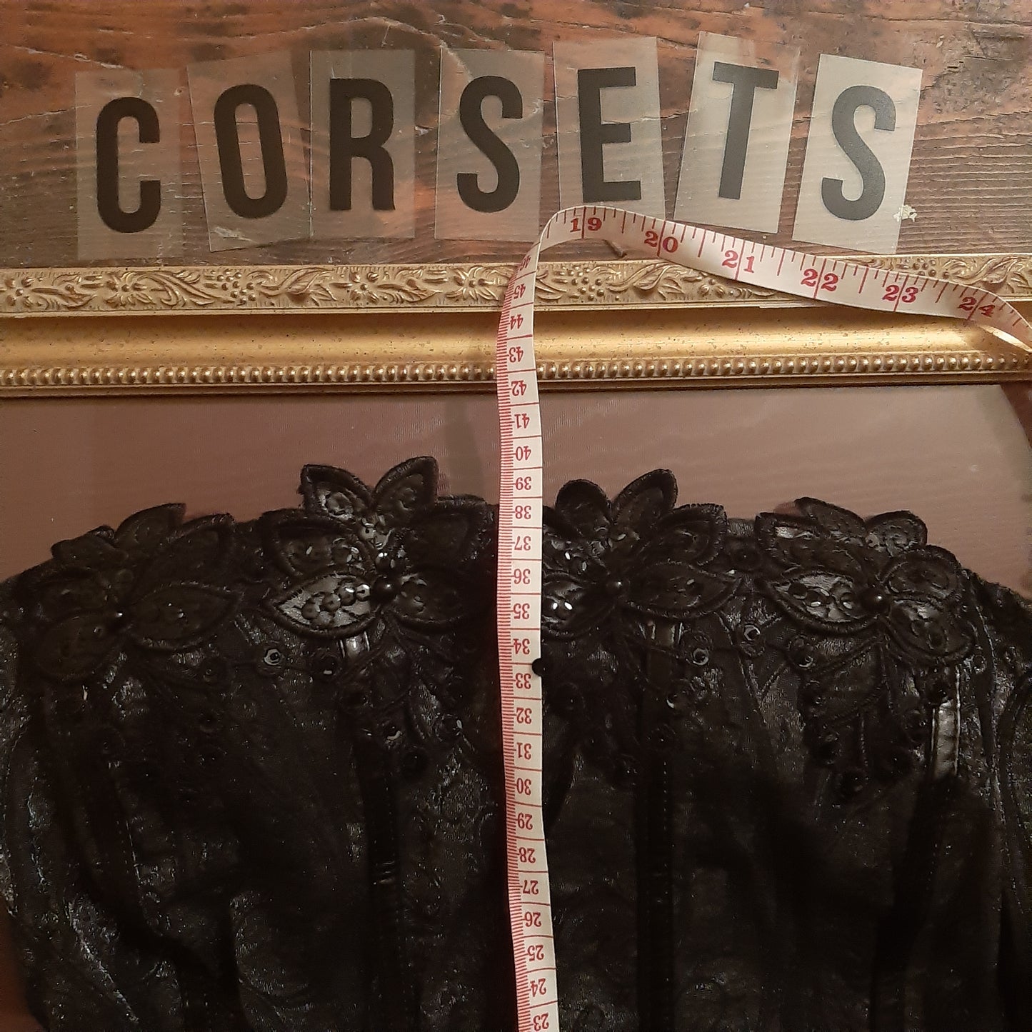 Soft black corset top