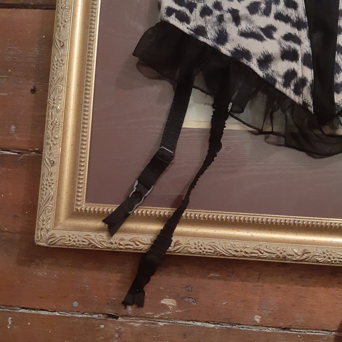 Leopard print corset