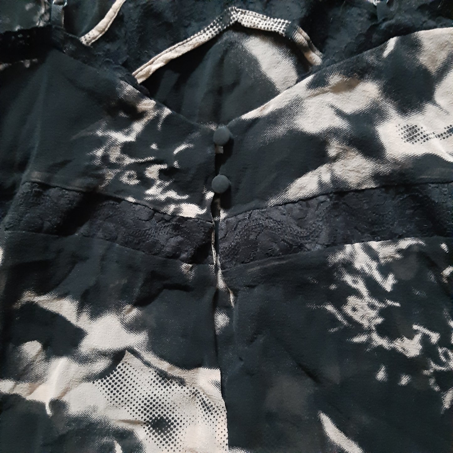 Black and pink diesel pattern cami