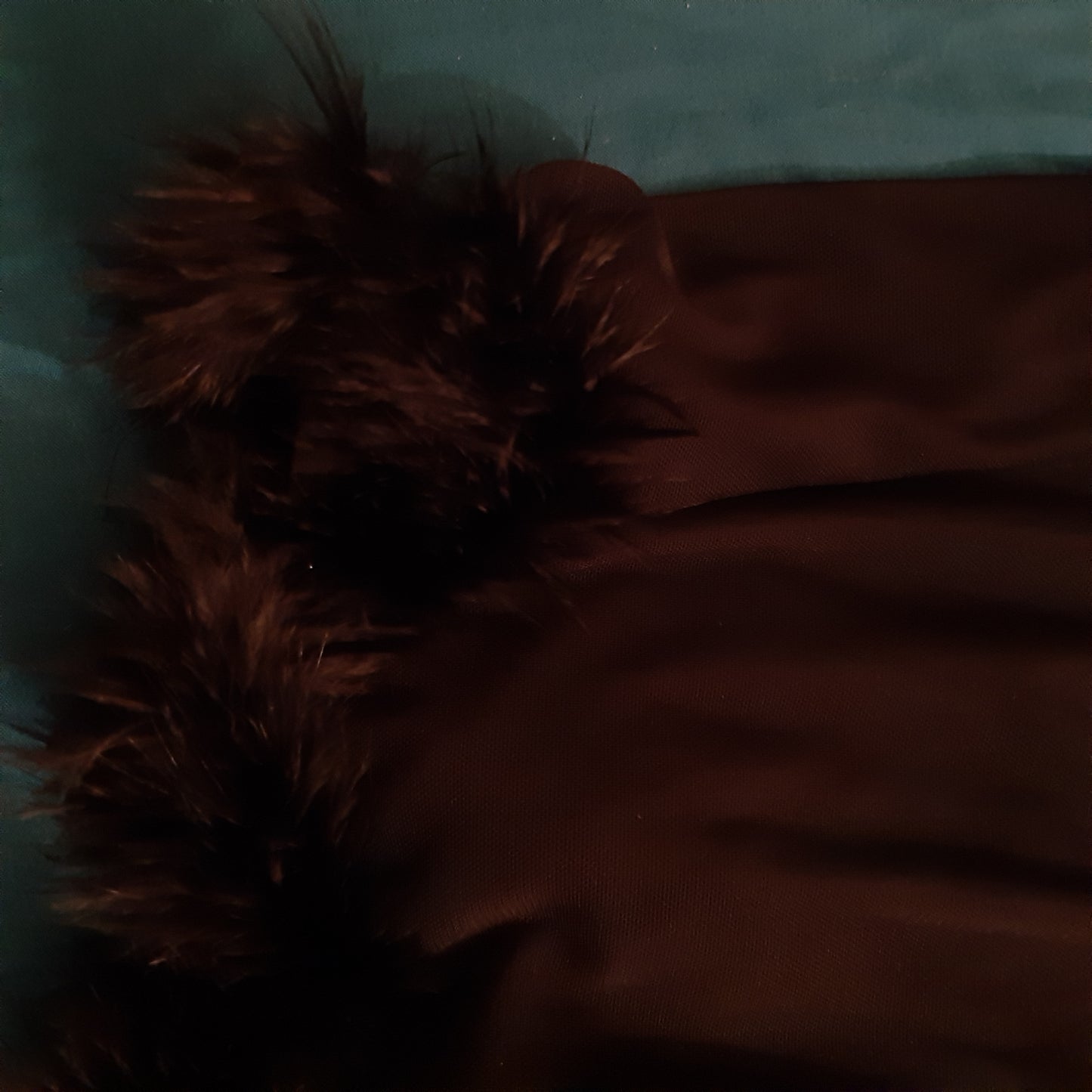 Black slip with feather detail