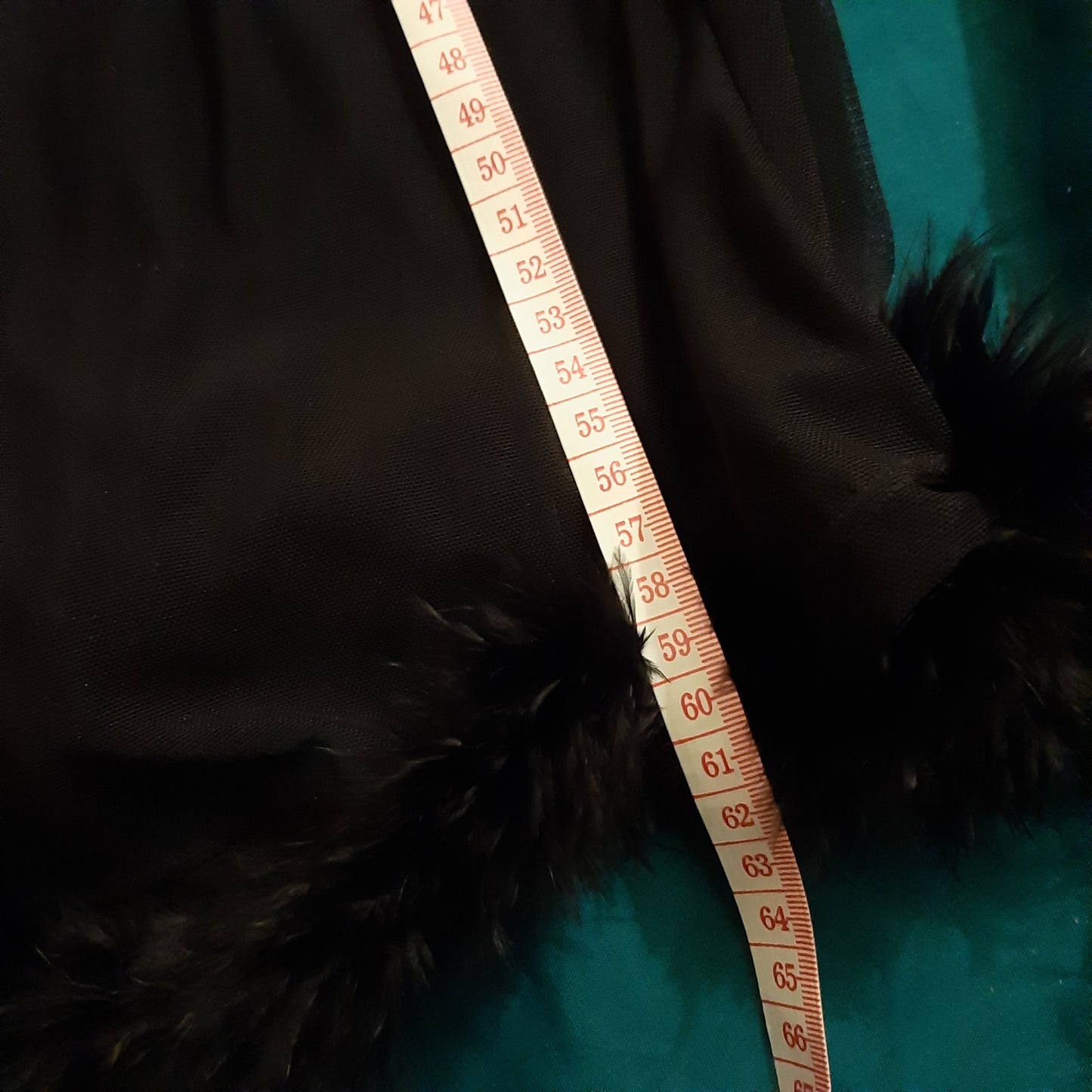 Black slip with feather detail