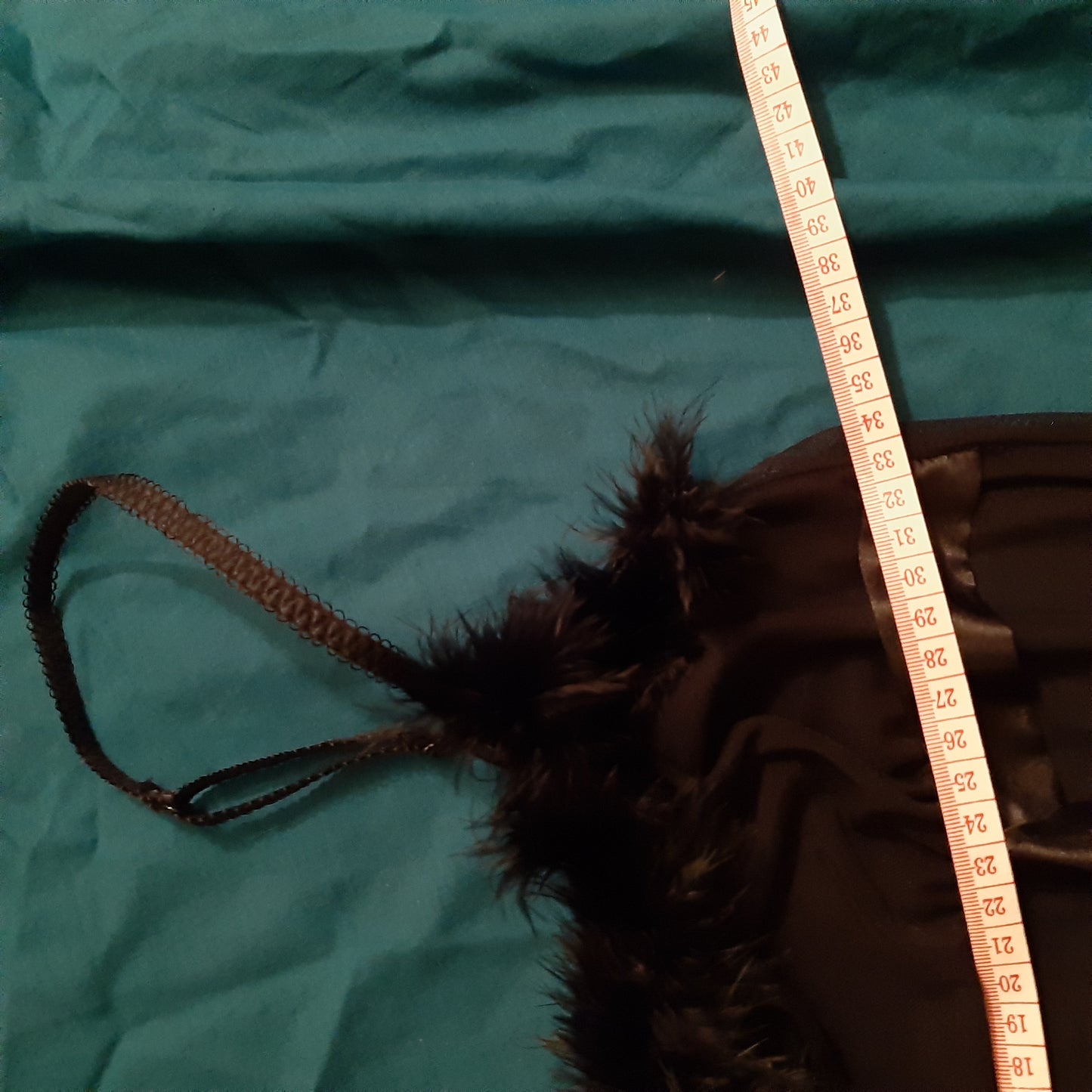 Black slip with feather detail