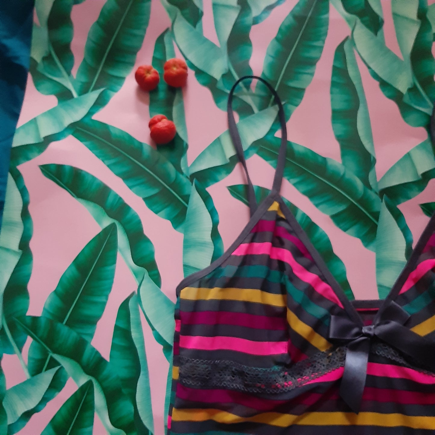 Tropical striped tank