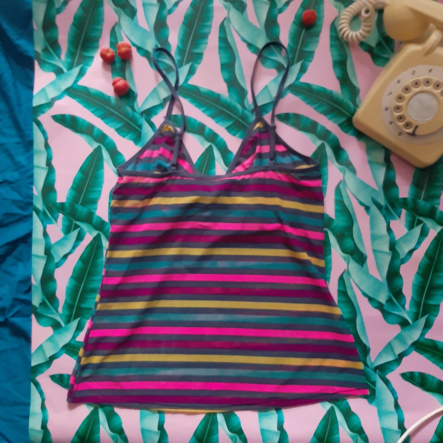 Tropical striped tank