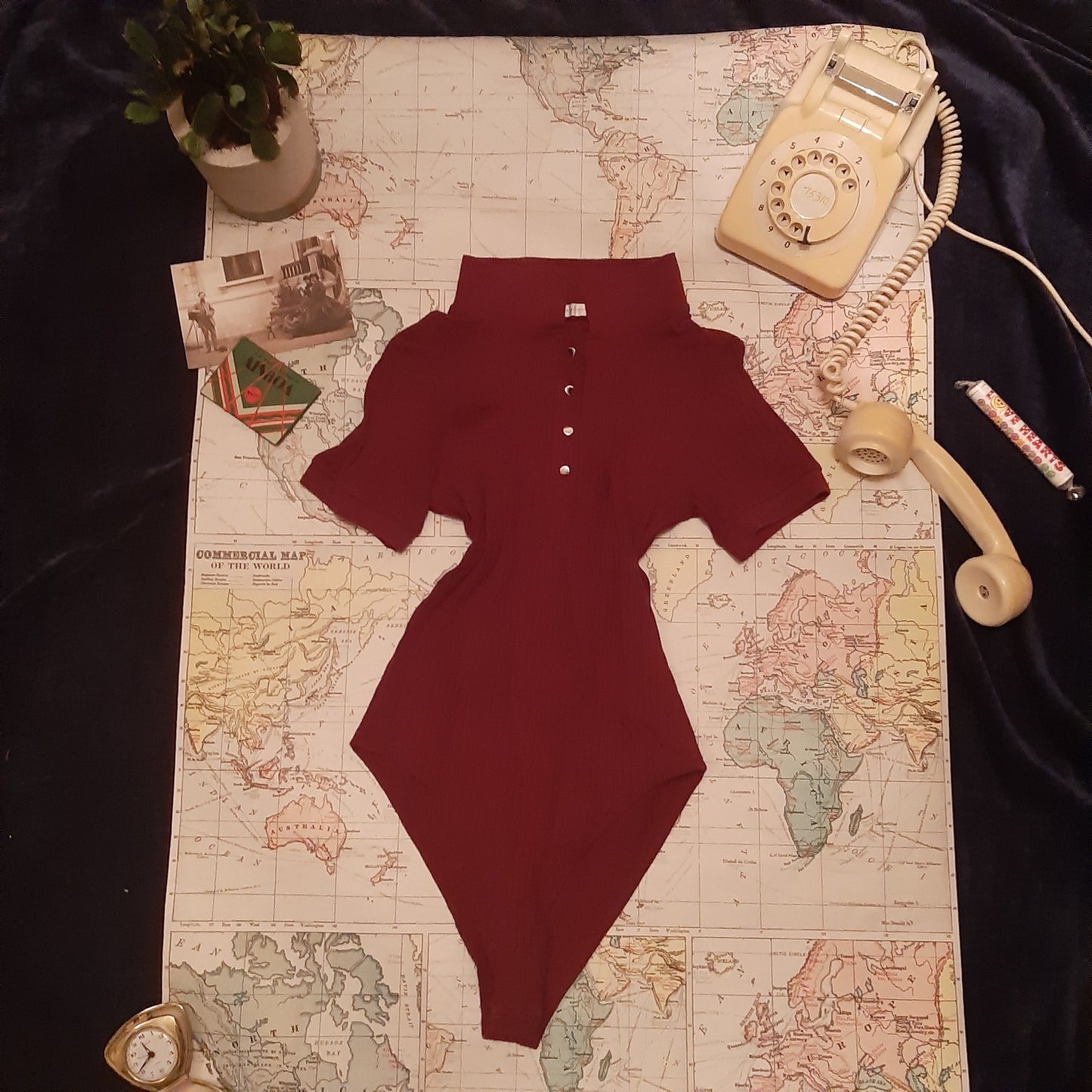 Wine bodysuit