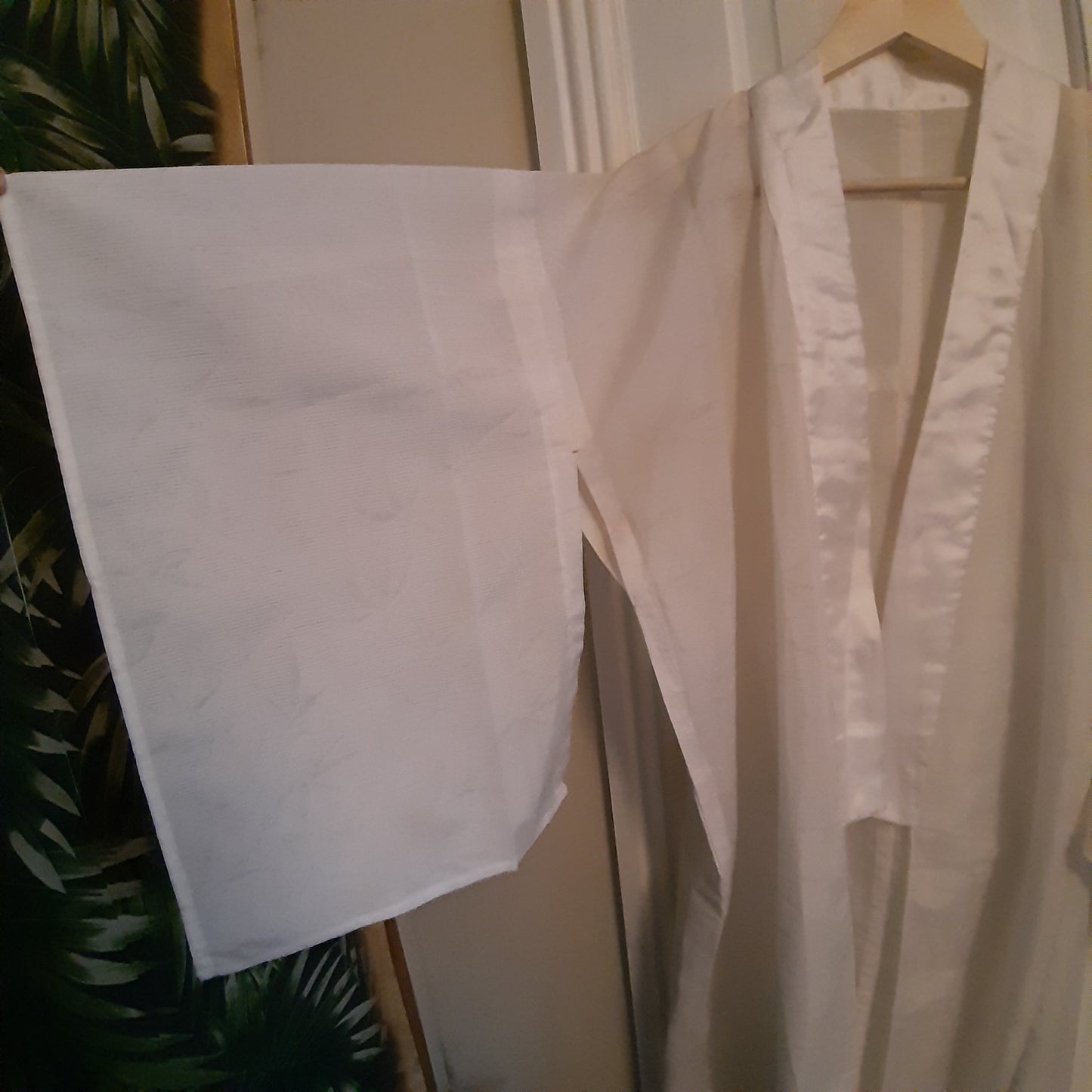 Structured white robe