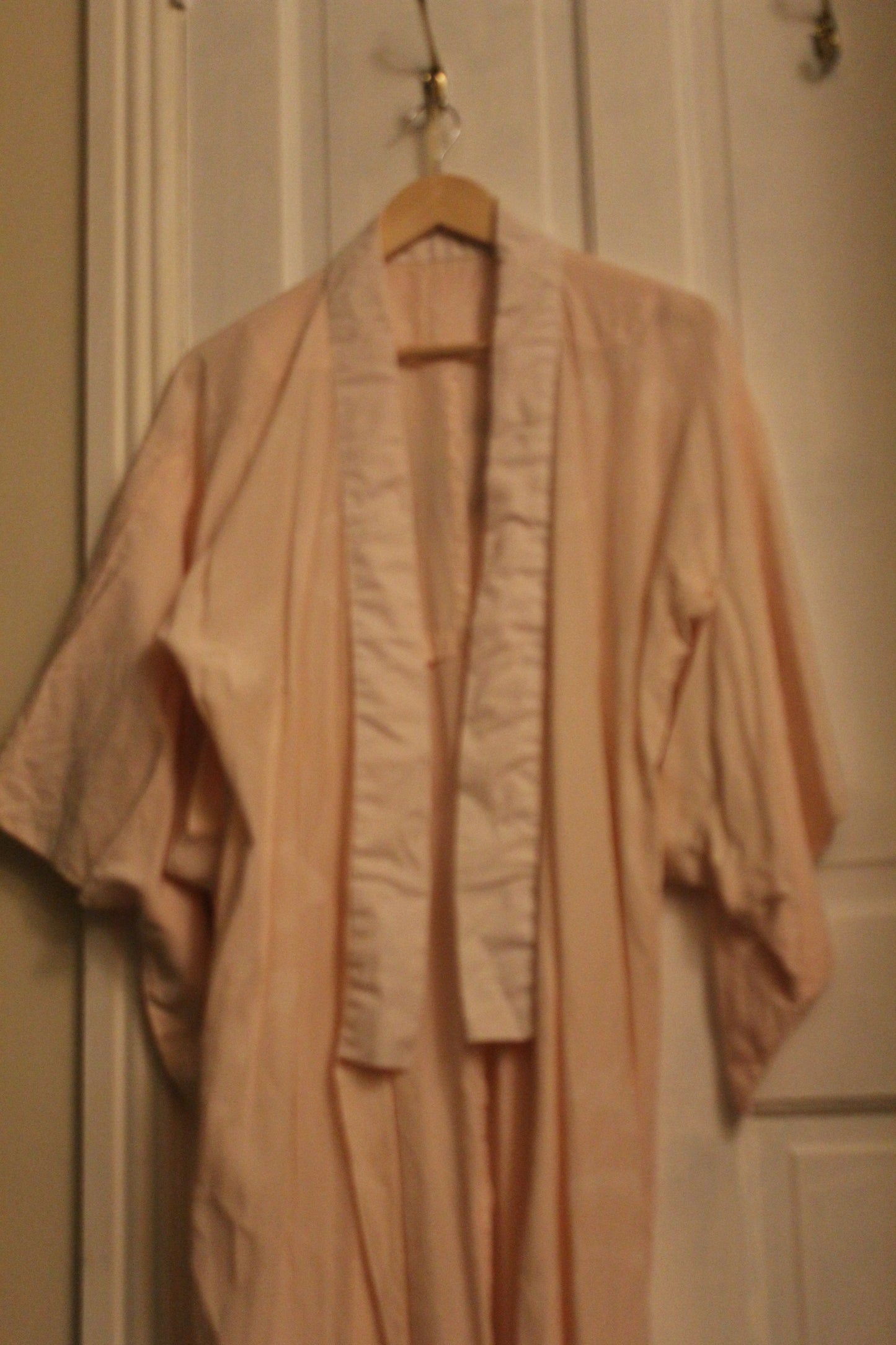 Pink robe with ivy leaves