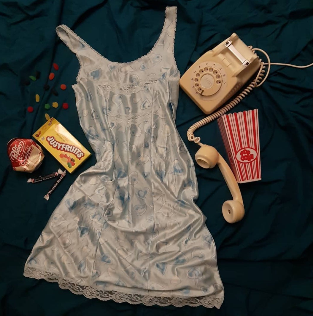 Blue heart nightie