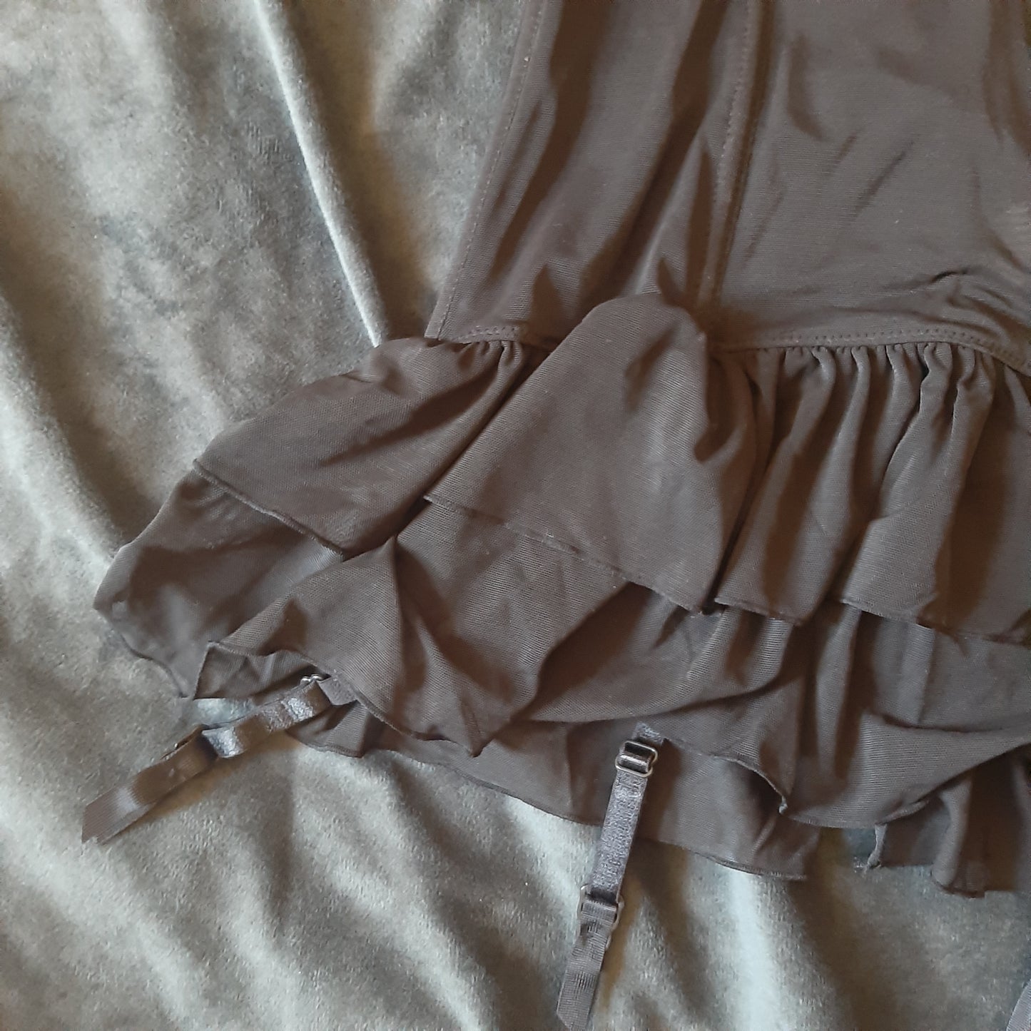 Black and White emo style corset