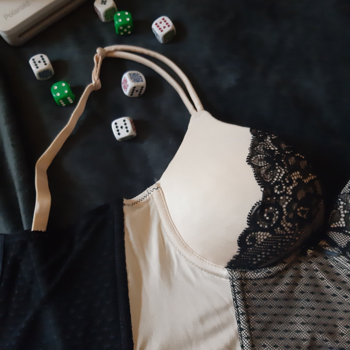 Caramel and black corset top