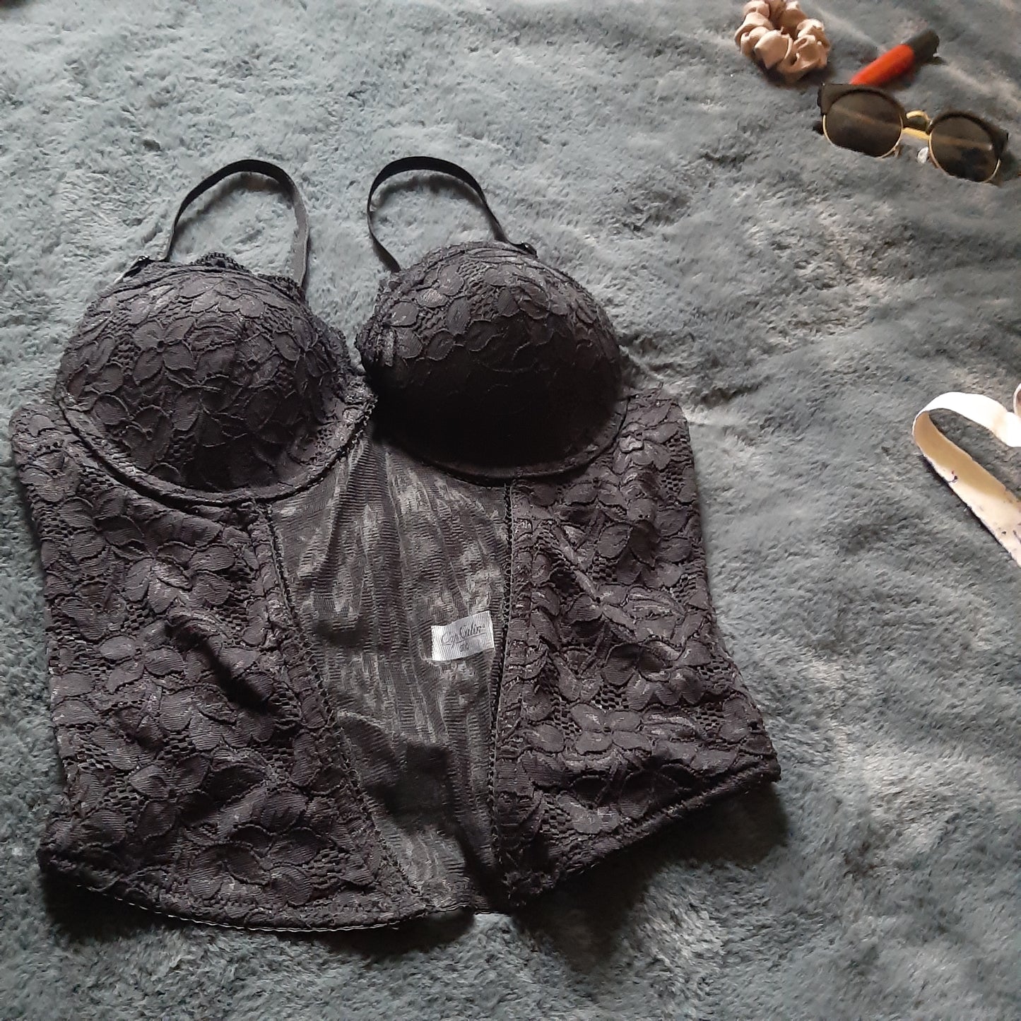 Lacey black corset