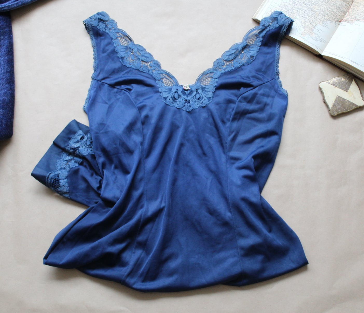Royal blue slip