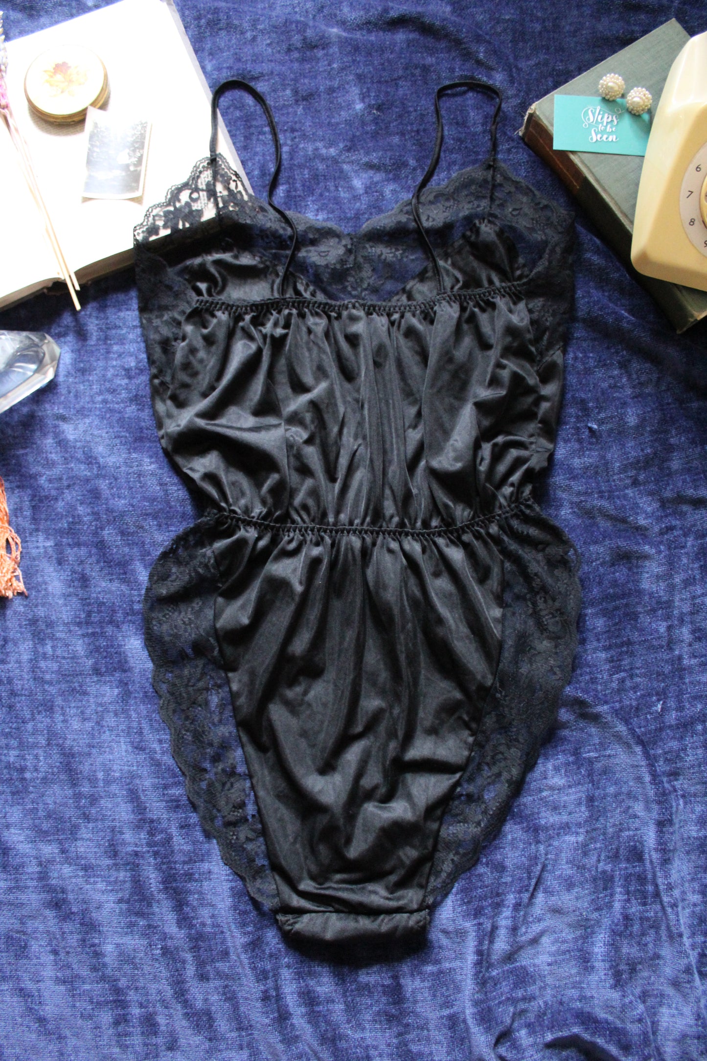 Lacey black bodysuit