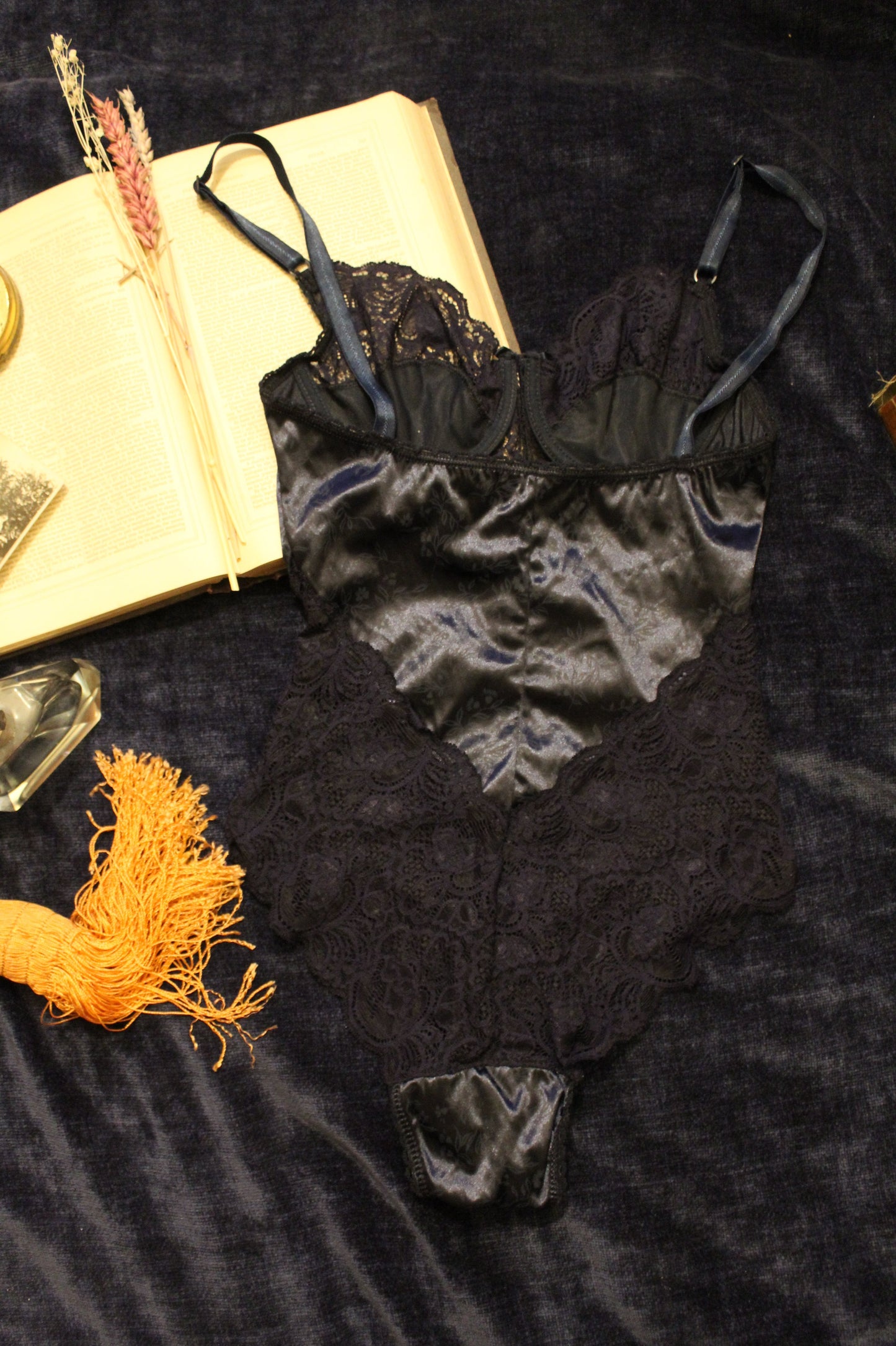 Lacey navy bodysuit