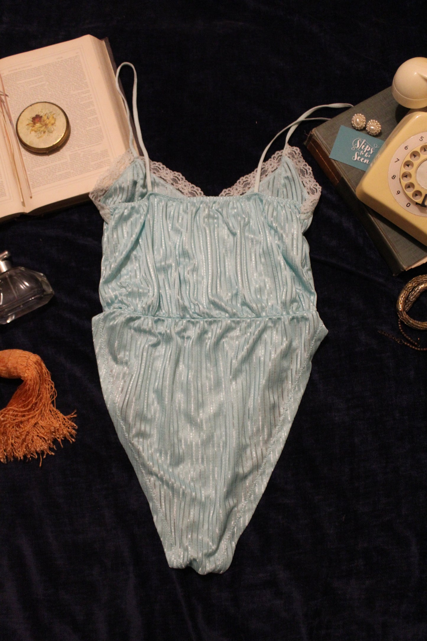 Striped mint bodysuit