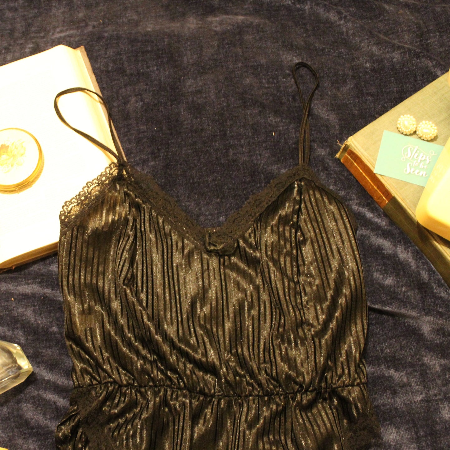 Striped black bodysuit