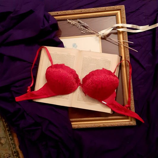 Red gem bra