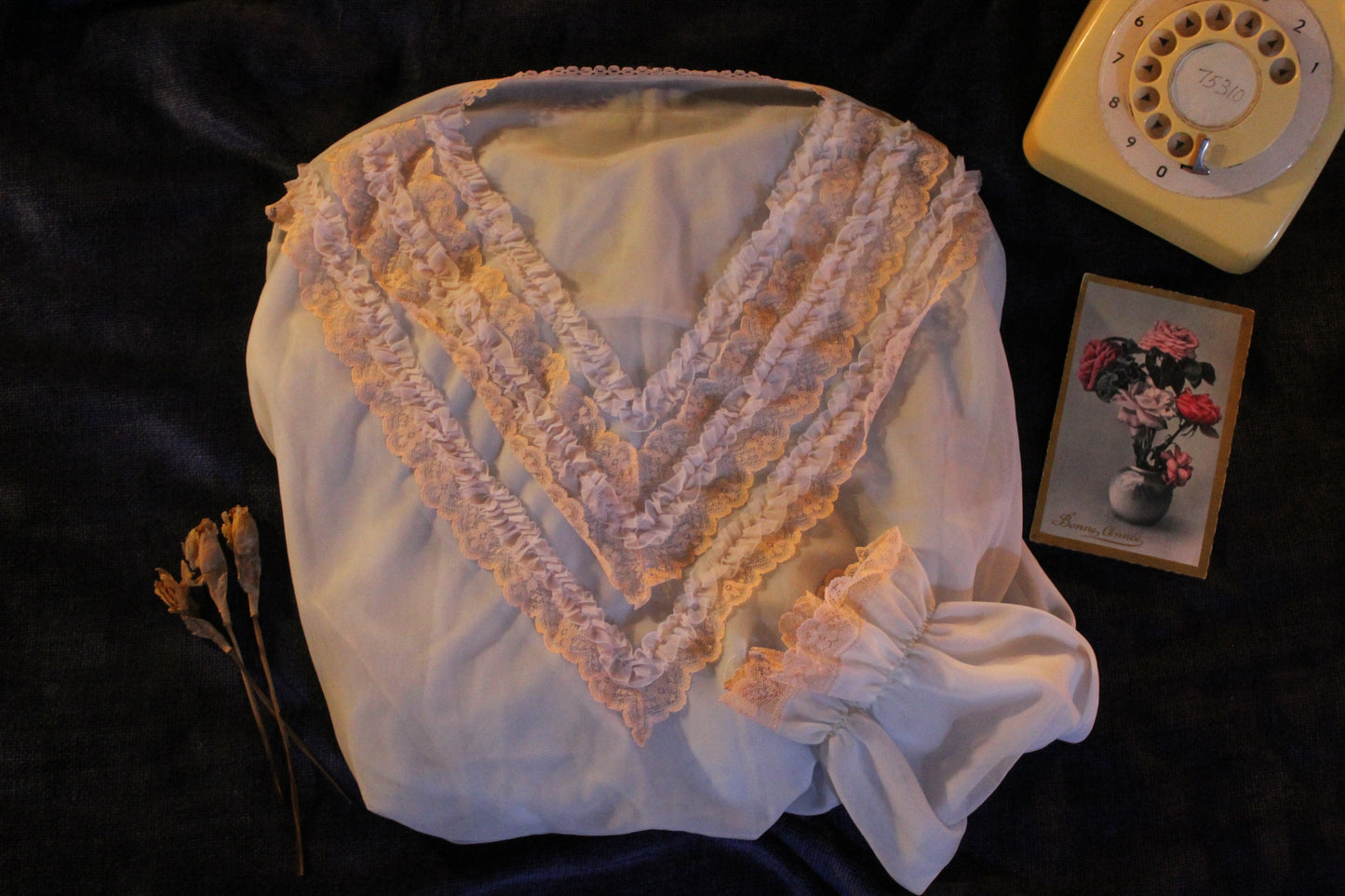 Candy blue and pink nightgown