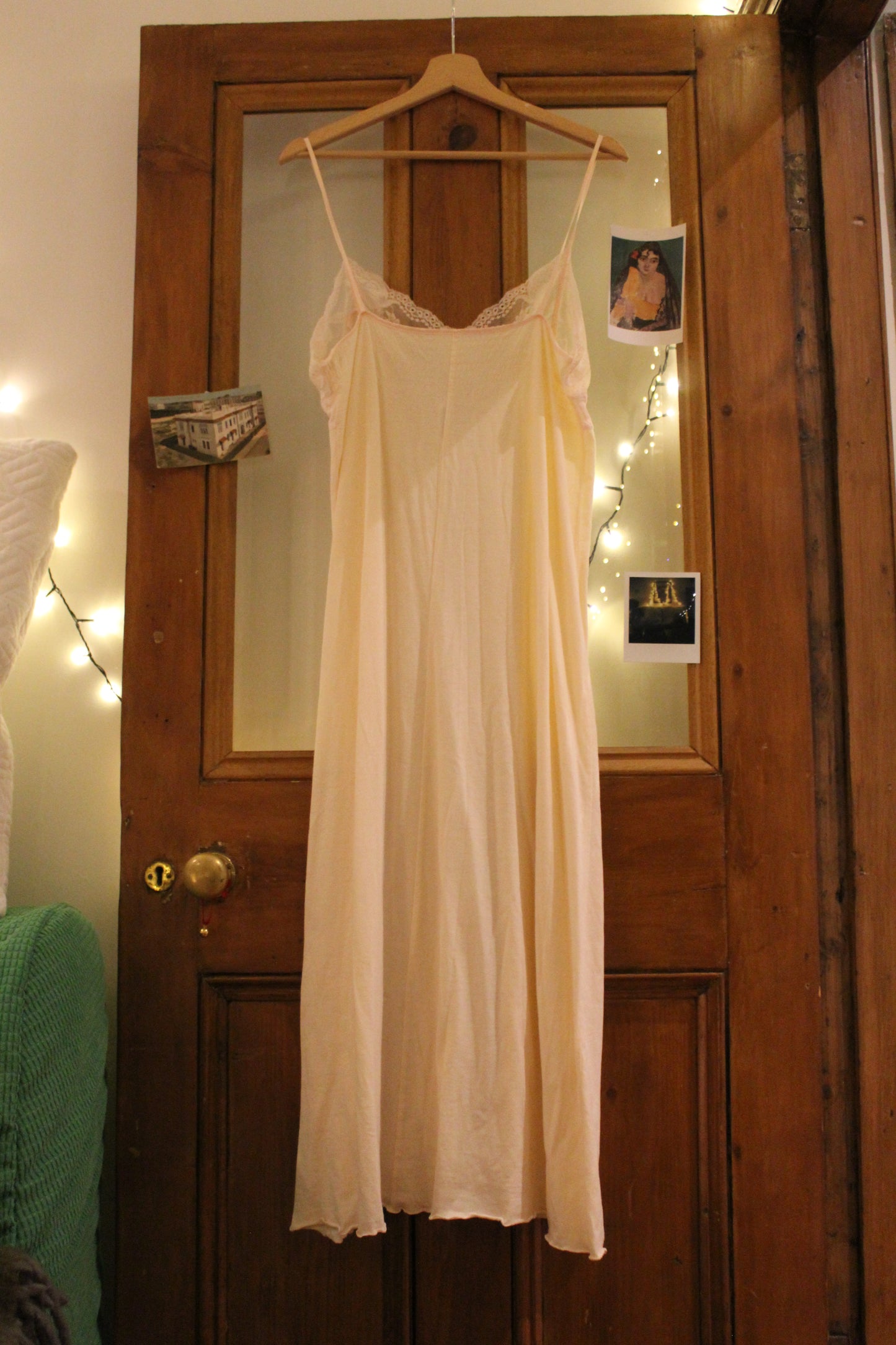 Lace bust dusty pink nightgown style slip