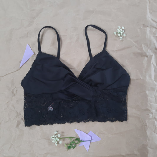 Black Bralette with lace