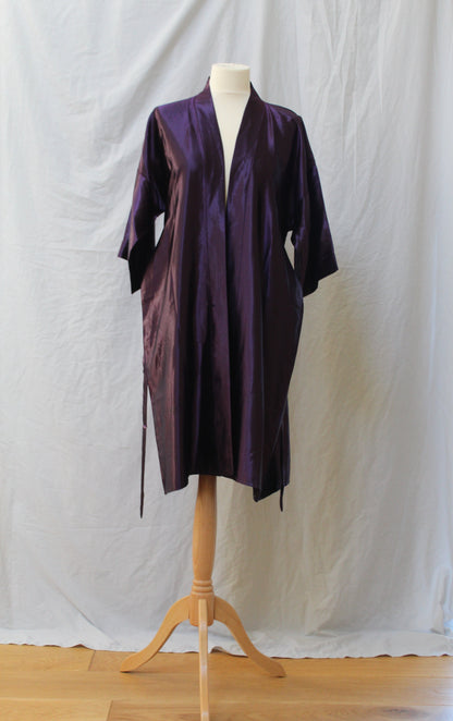 Silky purple robe