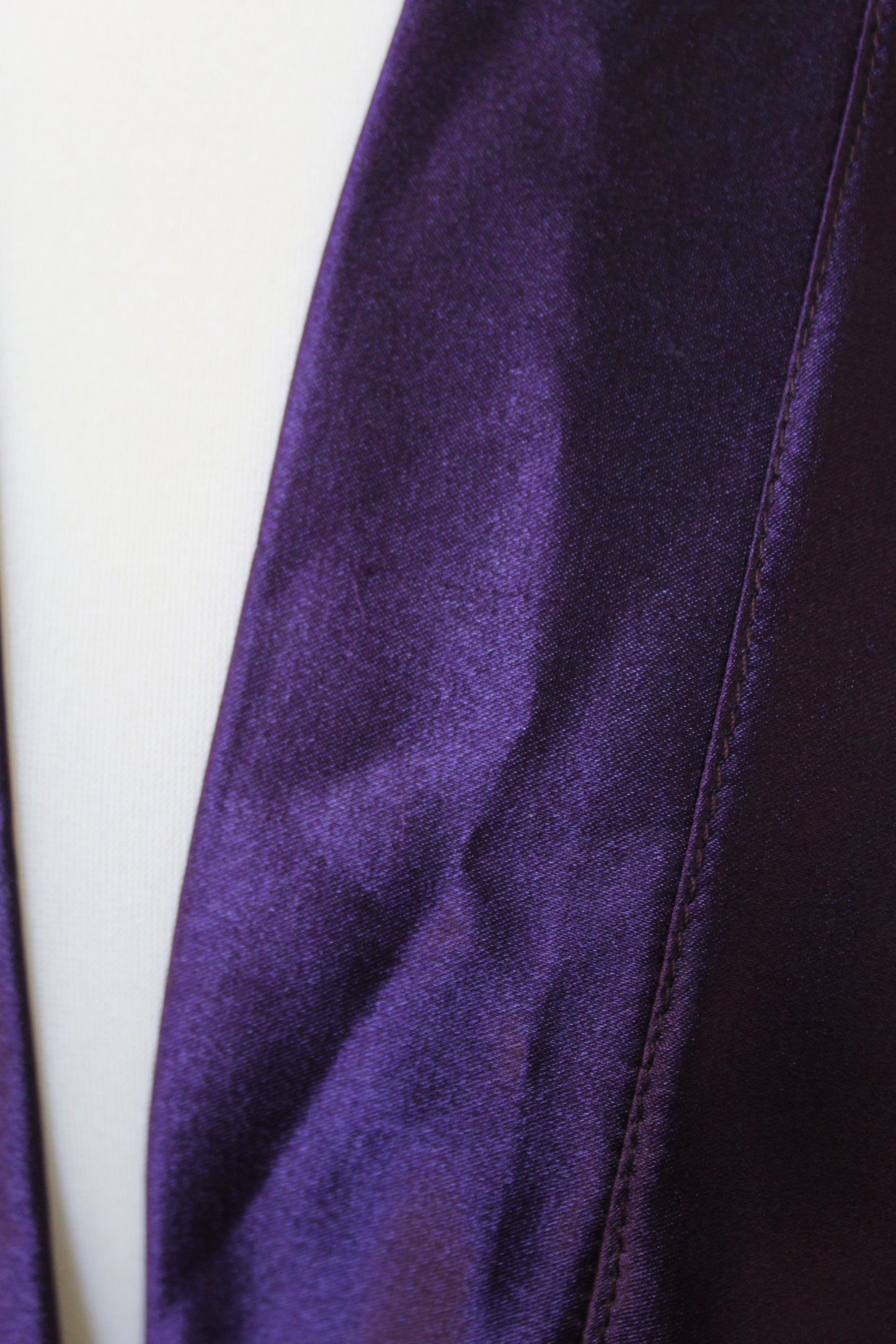 Silky purple robe