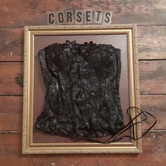 Soft black corset top