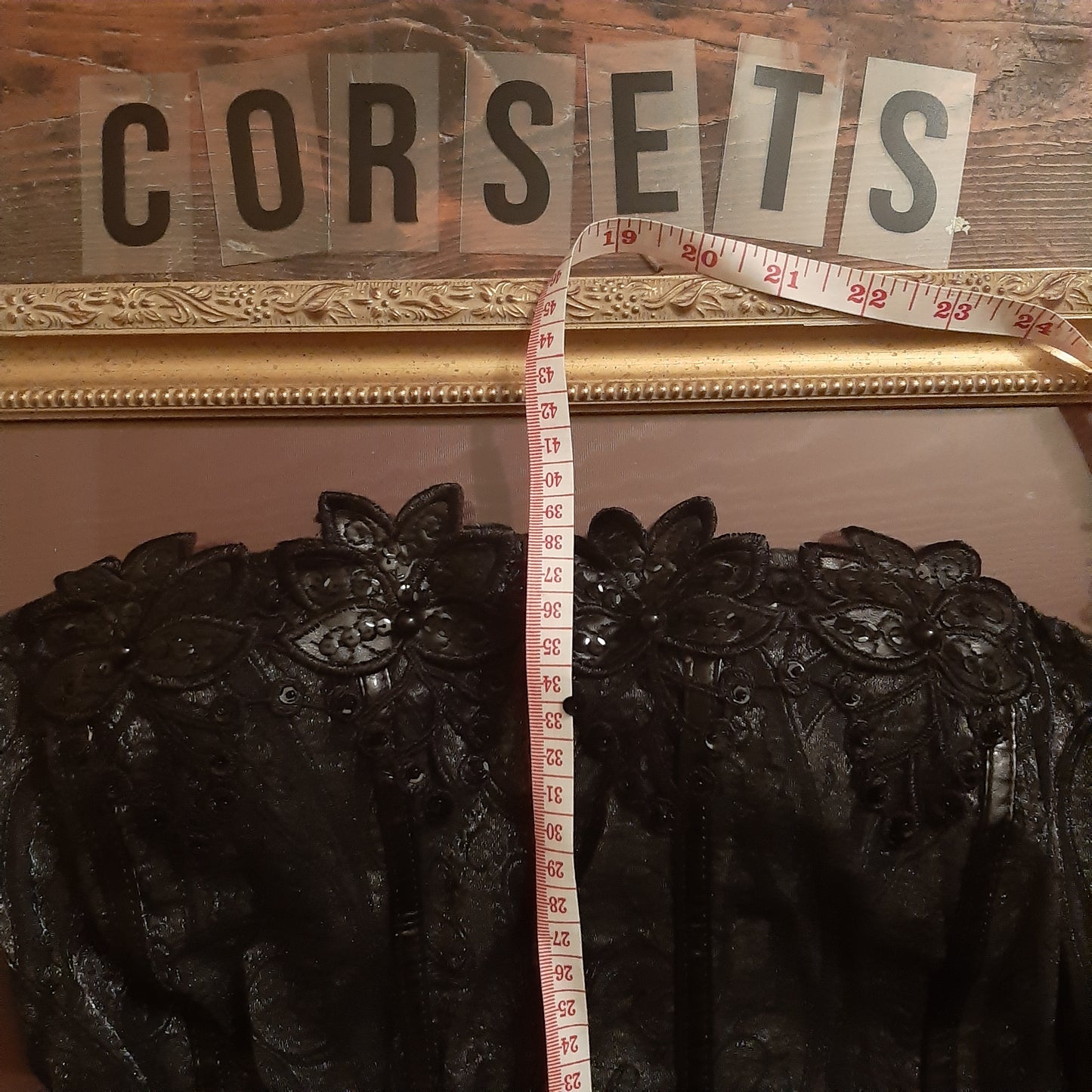 Soft black corset top