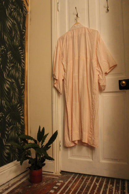 Pink robe with ivy leaves