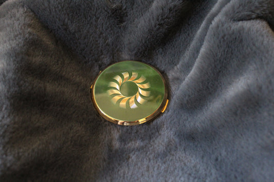 Emerald vintage compact