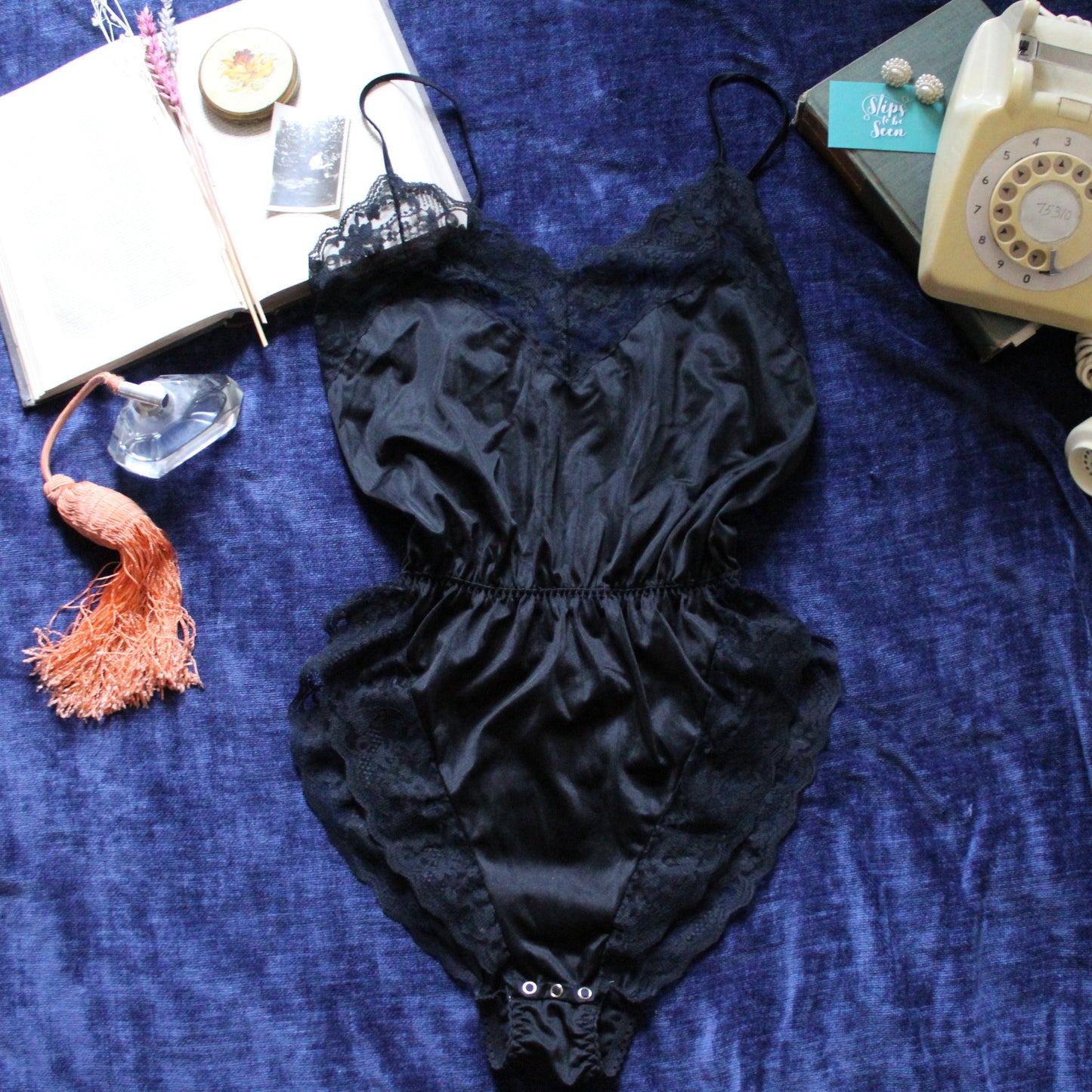 Lacey black bodysuit