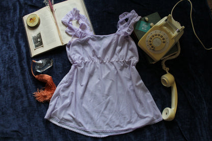 Romantic flowing lilac camisole