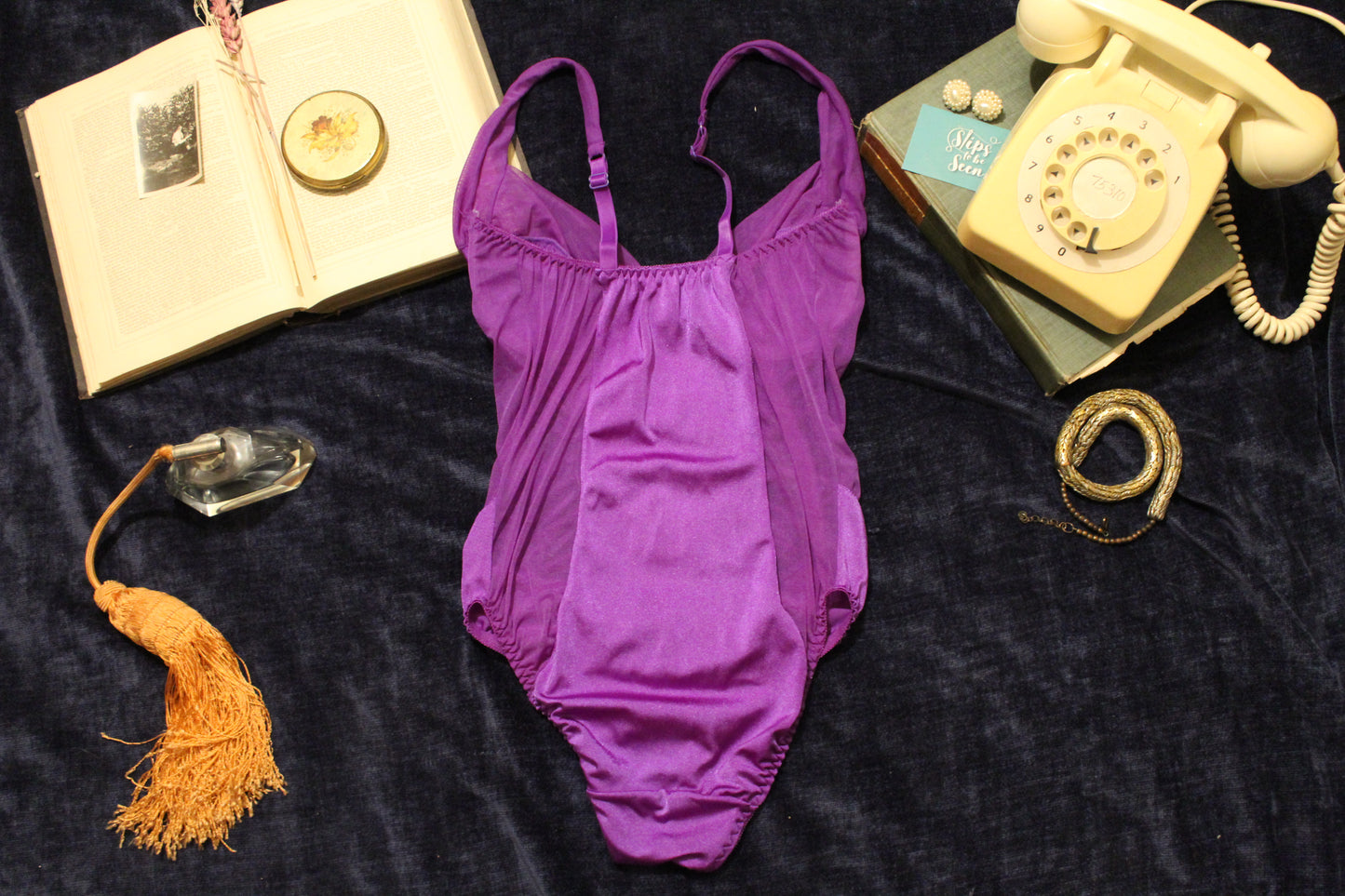 Funky purple bodysuit